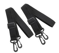 Caybats Juego de 2 Correas de Hombro Ajustables de 75-130cm de Nylon con Mosquetón y Gancho para Bolsas Deportivas y más - Negro. Transporte cómodo y Universal para Hombres y Mujeres (30MM)