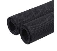 Caydo 2 piezas de tela para punto de cruz, 14 Count, Aida, 63,5 x 45,7 cm, Negro