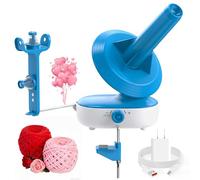 Caydo Electric Yarn Winder Pro - Bobinador de bolas automático grande de 283.5 g para ganchillo, doble resorte, fuerte tensión, velocidad continua, rodillo giratorio, regalo ideal para los amantes del