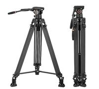 Cayer Sistema de trípode de Video BV25LH, Kit de trípode de cámara Profesional Resistente de Fibra de Carbono de 74 Pulgadas, Carga máxima de 13,2 LB