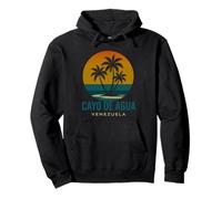 Cayo De Agua Venezuela Venezolano Retro Sunset Design Sudadera con Capucha