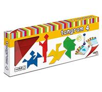 Cayro - 4 Tangram De Madera - Juego De Ingenio - Desarrollo De Habilidades Cognitivas - Juego Educativo - Piezas De Madera Fomenta La Creatividad Y La Resolución De Problemas - Todas Edades