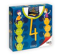 Cayro - Acierta 4 - + 6 Años - Modelo Vertical de 4 en Raya - Juego Divertido de Mesa - Niños y Adultos - con Fichas Verdes y Amarillas - 2 Jugadores