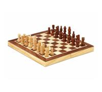 Cayro - Ajedrez - + 7 Años - Las Fichas y el Tablero Plegable Son Magnéticos y de Madera Natural - Juego de Mesa - Ideal Niños y Adultos - 2 Jugadores
