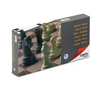 Cayro - Ajedrez y Damas - + 7 Años - Modelo Grande y Magnético - Juego de Mesa para Niños y Adultos - Tablero Plegable2 Juegos en 1 - para 2 Jugadores