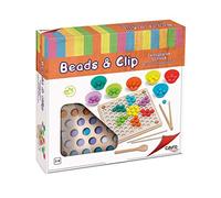 Cayro - Beads & Clip - Juego Bolas Montessori - + de 3 Años - Juego Educativo de Madera - Realiza Formas con Las Bolas de Colores - Mejora la Habilidad Motriz - Aprenden Mientras Juegan