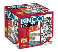 Cayro - Bingo - + 6 Años - Modelo Lotto - Juego Divertido de Mesa - para Niños y Adultos - Bombo Metálico - Incluye 48 Cartones - para 2 a 8 Jugadores