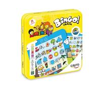 Cayro - Bingo Travel - Juego en Formato Viaje - Juego de Mesa para Niños - Marca más Objetos y Animales para Ganar - 2 Jugadores - Entre 4-99 Años