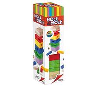 Cayro - Block & Block Colors - + 5 Años - Bloques de Madera - Juegos de Mesa para Niños y Adultos - Barras Apilables de Colores - Torre de Aprendizaje