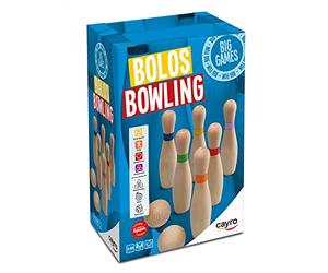 Cayro - Bolos - + 3 Años - Modelo de Tamaño Grande de Madera - Juego Divertido de Mesa - Niños y Adultos - Incluye 6 Bolos y 2 Bolas - 2 a 8 Jugadores
