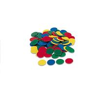 Cayro - Bolsa de Fichas de Color 15mm - Fichas de Plástico para Jugar con Amigos y Familia - 100 Fichas - Color: Rojo, Amarillo, Verde y Azul