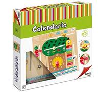 Cayro - calendario aprendizaje madera multidioma - multicolor - aprend