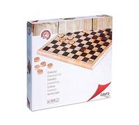 Cayro Damas Modelo de Madera +7 años Para 2 Jugadores Niños y Adultos