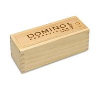 Cayro - Dominó - + 6 Años - Modelo de Competición - con Caja Tradicional de Madera - Juego Clásico de Mesa - para Niños y Adultos - De 2 a 4 Jugadores