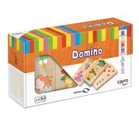 Cayro - Dominó Infantil - para Niños a Partir de 2 Años - Dominó de Madera - Piezas de Madera con Dibujos Infantiles - Juego Educativo - Desarollo Cognitivo - Juego de Observación y Lógica
