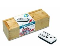 Cayro - Dominó XXL - + 6 Años - Juego de Mesa Niños y Adultos - Fichas de Gran Tamaño - Juego de Dominó Clásico - con Caja de Madera para Guardar Las Fichas - de 2 a 4 Jugadores