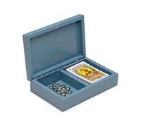 Cayro - Estuche Juego Mus - Multicolor - Caja de Madera - Compartimento para la Baraja Española y Piedras - Juego de Cartas Tradicional Español - Idela para Jugar en Familia o con Amigos