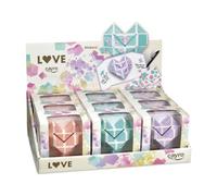 Cayro - Expositor Love - Expositor de sobremesa para colección Love - Escribe tu dedicatoria y decóralo con stickers - Perfecto para Regalos - Personaliza Detalles