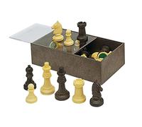 Cayro - Fichas para Ajedrez - + 7 Años - Caja de Plástico - Juegos Clásicos de Mesa - para Niños y Adultos - 32 Piezas en 2 Colores - para 2 Jugadores