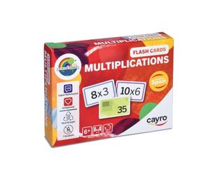 Cayro - Flash Cards Multiplications - Juego de Cartas de Multiplicar - Tablas de Multiplicar del 1 al 10 - Aprende de Forma Divertida - Juego Matemáticos