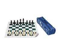 Cayro - Set De Ajedrez - con Piezas y Bolsa para Guardar - Juego De Ajedrez Piezas De Madera Talladas a Mano - Tablero Plegable