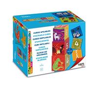 Cayro - Juego de 10 Cubos Apilables - Multicolor - para Niños A Partir De 1 Año - Desarrolla la Coordinación y Habilidades Motoras - Material Seguro Y Resistente - para Jugar En Familia