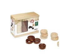 Cayro - Juego de Damas de Madera - Piezas para Jugar a Las Damas - Juego de Mesa para Niños y Adultos - Juego Clásico y Tradicional - Diversión para Toda la Familia