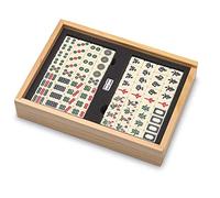 Cayro - Mah Jong - + 8 Años - Modelo de Madera - Juego de Mesa de Niños y Adultos - Caja con Tapa Deslizante para Guardar Las Fichas - 2 a 8 Jugadores