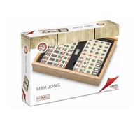 Cayro - Mah Jong - + 8 Años - Modelo de Madera - Juego de Mesa de Niños y Adultos - Caja con Tapa Deslizante para Guardar Las Fichas - 2 a 8 Jugadores