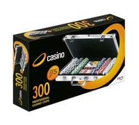 Cayro - Maletín Fichas de Poker - 300 Fichas Profesional - Juegos Apostar - Casino - Cartas de Poker - Partida con Amigos y Familia