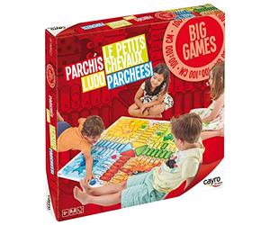 Cayro - Parchís - + 5 Años - Modelo Gigante -Tablero 100 x 100 cm - Juego de Mesa - Niños y Adultos - para Jugar al Aire Libre - Ideal 2 a 4 Jugadores