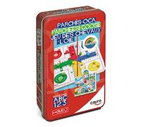 Cayro – Juego de mesa Parchís y Oca – +5 años – Caja metálica – Fichas de madera – 2-4 jugadores