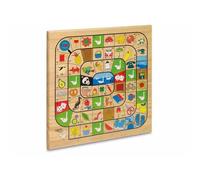 Cayro - Parchís y Oca - + 5 Años - Modelo de Madera - Juego de Mesa de Niños y Adultos - con Tablero Reversible - Diversión Familiar - 2 a 4 Jugadores