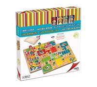 Cayro - Parchís y Oca - + 5 Años - Modelo Piratas - Doble Juego de Mesa para Niños y Adultos - Tablero Reversible y Piezas de Madera - 2 a 4 Jugadores