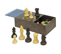 Cayro - Fichas para Ajedrez - + 7 Años - Caja de Plástico - Juegos Clásicos de Mesa - para Niños y Adultos - 32 Piezas en 2 Colores - para 2 Jugadores