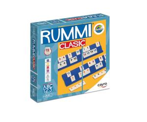 Cayro - Rummi - + 8 Años - Modelo Clásico - Juegos de Mesa para Niños y Adultos - Juego Divertido - 106 Piezas, 1 Bolsa de Tela y 4 Soportes - de 2 a 4 Jugadores