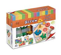 Cayro - Screw - Juego Tornillos y Tuercas Niños - Juego Educativo de Madera - Mejora la Habilidad Motriz - Aprenden Mientras Juegan - para Niños de 2 a 4 Años