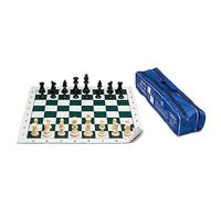 Cayro - Set De Ajedrez - con Piezas y Bolsa para Guardar - Juego De Ajedrez Piezas De Madera Talladas a Mano - Tablero Plegable