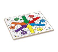 Cayro - Tablero Parchís de 6 y Oca - De Madera - Diseño Clásico y Elegante - Tamaño 40 x 40 - Juego Tradicional - Desarrollo Cognitivo - Diseño Elegante y Duradero
