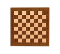 Cayro - Tablero de Ajedrez Profesional de Madera - Blanco y Marrón - Diseño Elegante - Resistente y Duradero Hecho a Mano - Juegos de Mesa