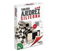 Cayro - Tablero de Ajedrez - + 7 Años - Enrollable y de Silicona - 45 x 45 cm - Calidad Profesional Llevar de Viaje - para 2 Jugadores