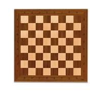 Cayro - Tablero de Ajedrez Profesional de Madera - Blanco y Marrón - Diseño Elegante - Resistente y Duradero Hecho a Mano - Juegos de Mesa