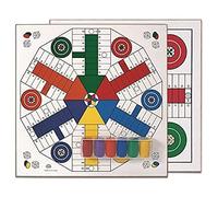 Cayro - Tablero Parchís para 4 y 6 Jugadores - Tablero de Madera - Juego de Mesa Familiar - Juego Tradicional - Duradero y Fácil de Transportar - Diversión Garantizada