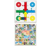 Cayro - Tablero Parchís y Oca - De Madera Diseño Clásico y Elegante - Tamaño 40 x 40 - Juego Tradicional - Desarrollo Cognitivo - Diseño Elegante y Duradero