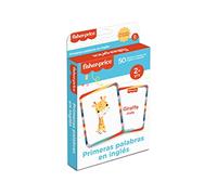 Cayro - Tarjetas Primeras Palabras en Inglés - Juego Educativo - Aprender Palabras Inglesas - Aprendizaje Infantil Divertido y Efectivo - para Mayores de 2 Años - 50 Tarjetas - Juego en Familia