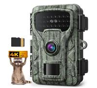 Caytail Camara de Caza 48MP, Grabación 4K HD, Visión Nocturna por Infrarrojos, Camara de Fototrampeo con Tarjeta SD de 64 GB para Vigilancia en Interiores y Monitoreo de Vida Silvestre, IP66