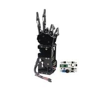 CAYUND Palma De Robot Biónico, Garra De Agarre De Mano Robótica De Brazo, Dedo Servo De Torque Grande, Desarrollo Secundario De Movimiento Independiente De 5 Dedos(Left Hand with Controller)