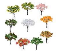 Cayway 10 Pz Modelo de Árbol, 6.5CM Árboles en Miniatura Árboles Modelismo Pequeñas Árbol Diorama de Paisaje de Ferrocarril Árboles para DIY Paisaje