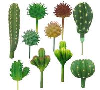 Cayway 10 Pz Plantas de Cactus Artificiales, Suculentas Falsas Suculentas Plantas Artificiales Surtidas Suculentas Faux Suculentas para Decoración del Hogar, Decoración de Pared, Jardín, Bricolaje