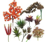 Cayway 10 Pz Suculentas Falsas Suculentas Plantas Artificiales, Colores Mezclados Artificiales Surtidas Suculentas Faux Suculentas para Decoración del Hogar, Decoración de Pared, Jardín, Bricolaje